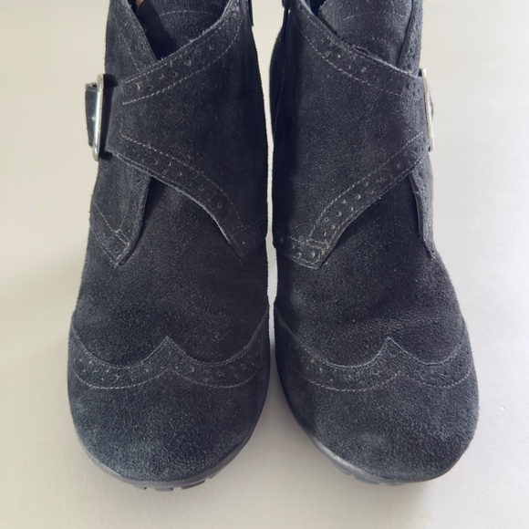 Aerosoles Mentor Suede Heeled Booties Size 8.5 - Picture 5 of 13